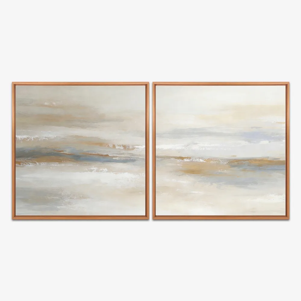 Quadro Calm Soft Abstract kit duas telas - Imagem 6