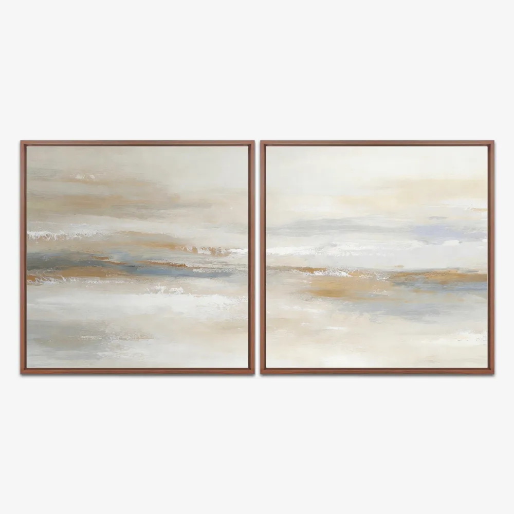 Quadro Calm Soft Abstract kit duas telas - Imagem 5