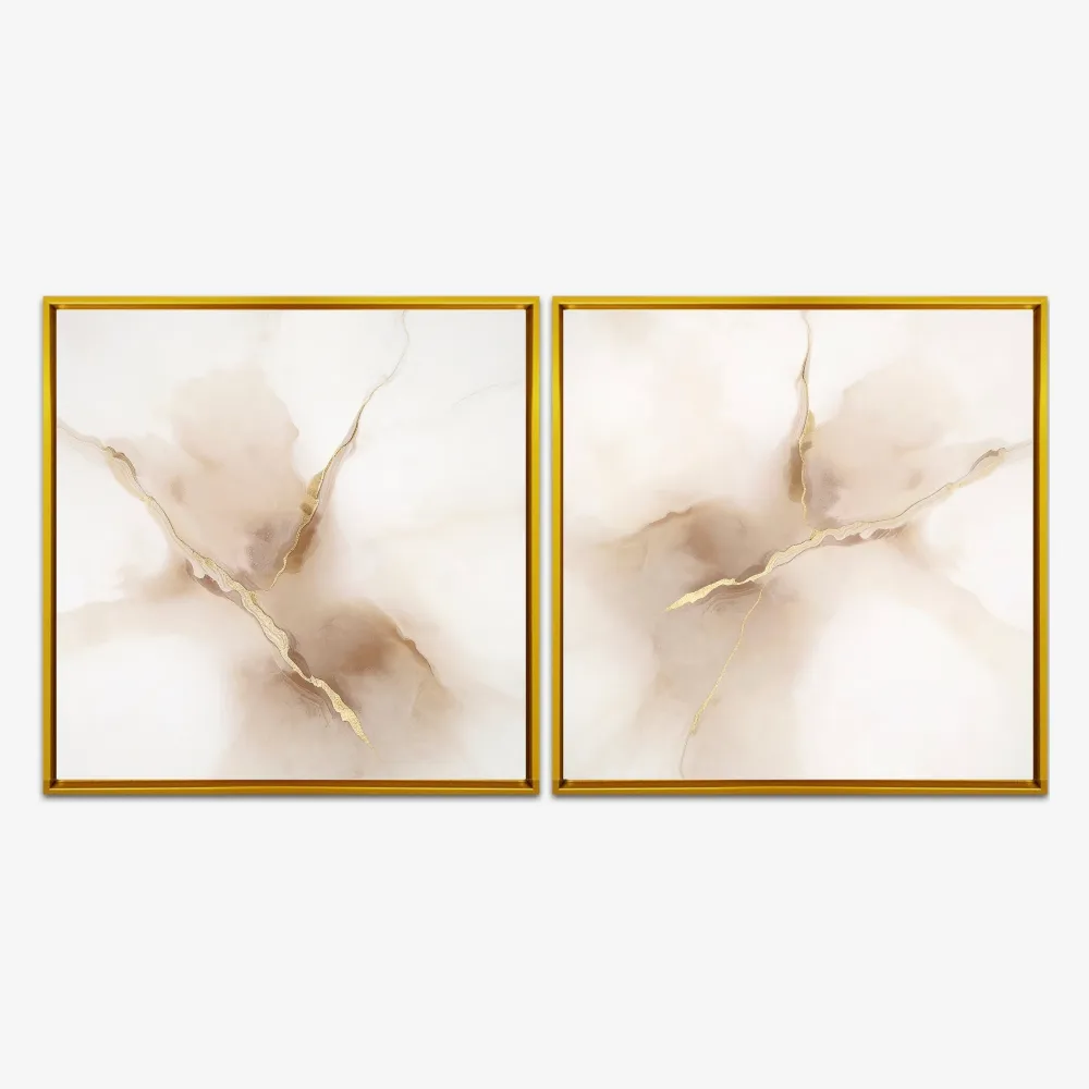 Quadro Elegan Beige kit duas telas - Imagem 7