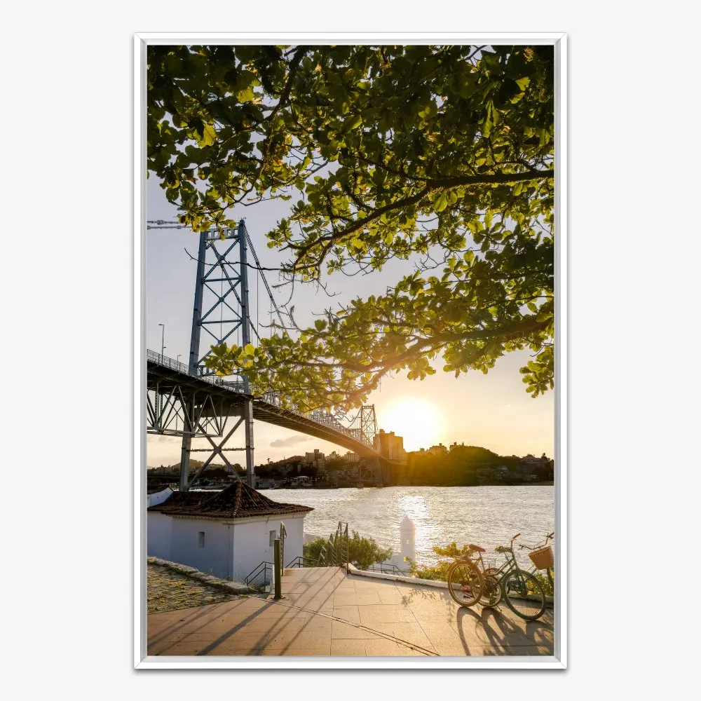 Quadro Ponte Hercílio Luz Sol e Verde Floripa por Ale Gazola - Imagem 4