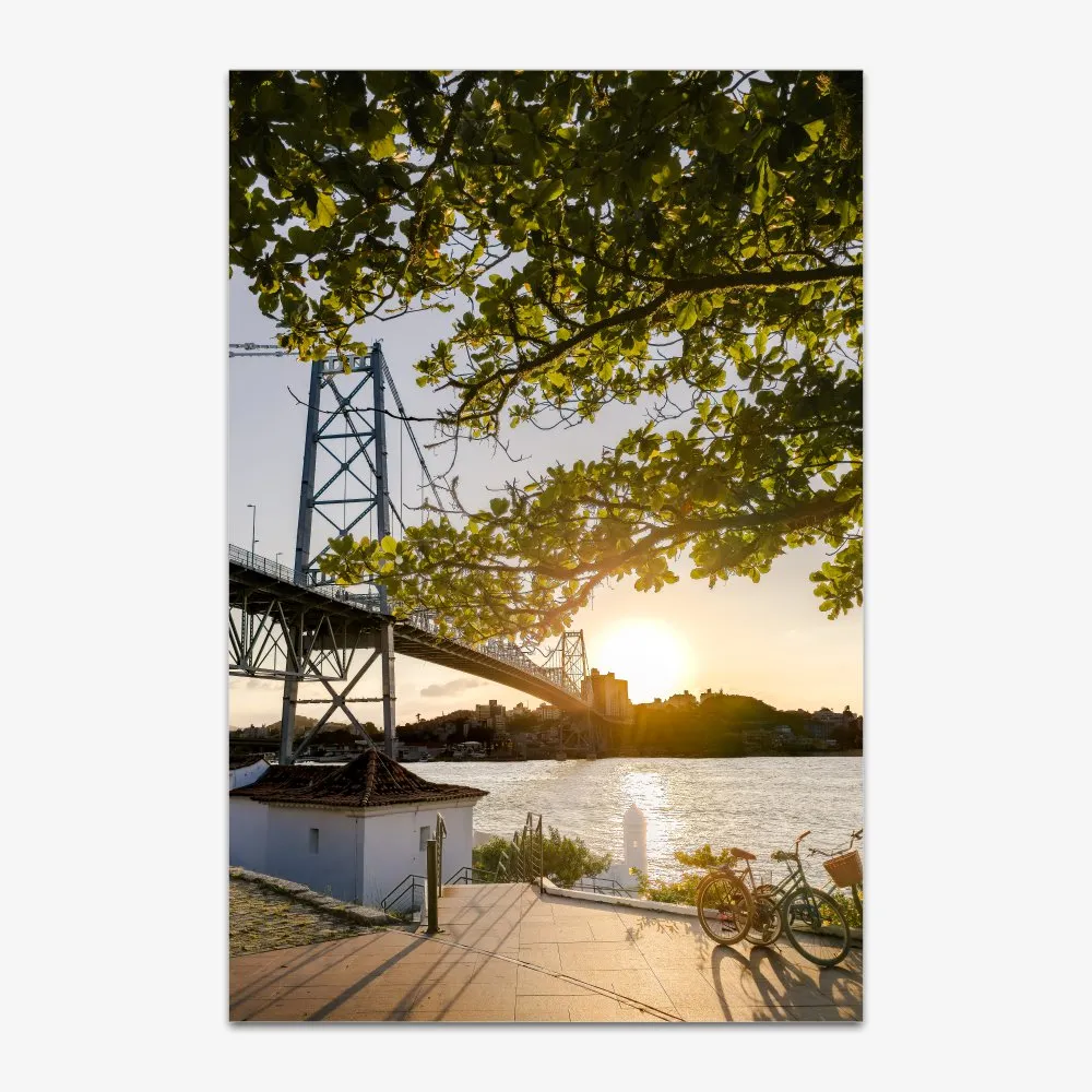 Quadro Ponte Hercílio Luz Sol e Verde Floripa por Ale Gazola - Imagem 2